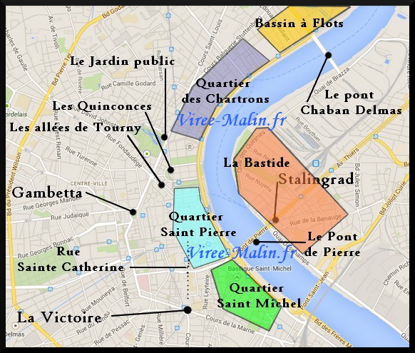 Plan of Bordeaux